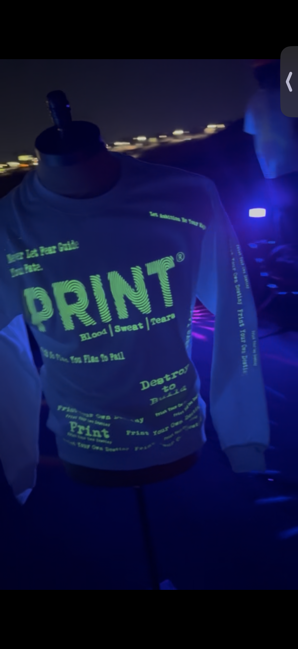 Print Blood Sweat & Tears Crewneck